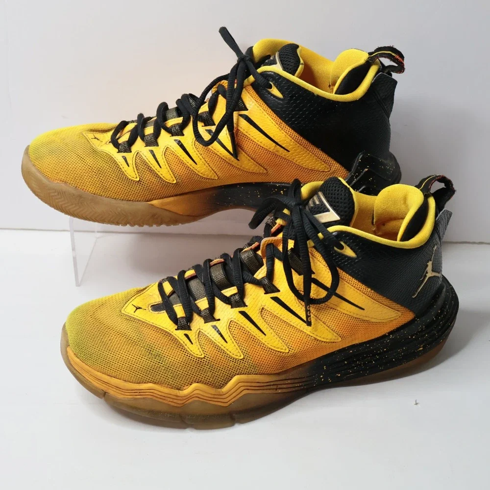 Jordan CP3 IX Yellow Black Basketball Shoes 810868-012 Mens‎ 8.5